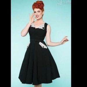 || BETTY PAGE || Tatyana “Bright” polka dot dress